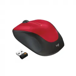 Logitech M235 Ratón Inalámbrico 1000DPI Rojo