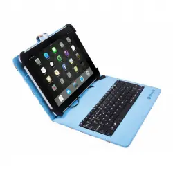 SilverHT Funda Universal Estampada Pixel Gamer para Tablet 9"-10.1" + Teclado MicroUSB