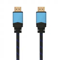 Aisens Cable HDMI 2.0 Premium 4K 60Hz 18Gbps Macho/Macho 0.5m Negro/Azul