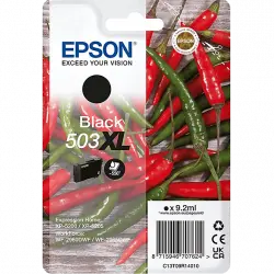 Cartucho de tinta - Epson 503XL INK Black, Tamaño XL, Hasta 550 páginas, Negro