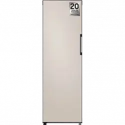 Congelador vertical - Samsung Bespoke RZ32A748539/ES, 323l, 185.3cm, Convertible, All-Around Cooling, Dispensador de hielo, Beige