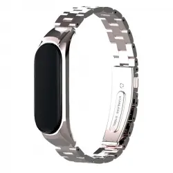 Cool Correa Steel Plata para Xiaomi Mi Band 5 / 6 / 7 / Amazfit Band 5