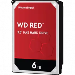 Disco duro interno 6 TB - Western Digital WD Red NAS Hard Drive, 3.5", SATA III, 6Gb/s, 5400 rpm, 64 MB, Rojo