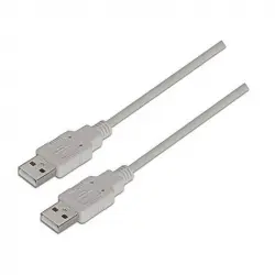 Nanocable Cable USB 2.0 Tipo A Macho/Macho 2m Beige