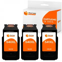 Pccom Essential HP 540XL/541XL Cartucho Tinta Compatible Negro/Tricolor Pack 3