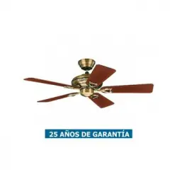 Ventilador De Techo Hunter Seville Ii 24034 Nogal O Roble Medio / Latón Antiguo