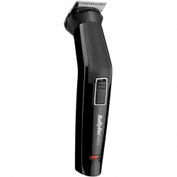 Afeitadora corporal - BaByliss MT725E, 6 en 1, 60 min. autonomía, 8 horas carga, Guías para barba, Negro