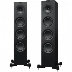 Altavoz de suelo - KEF Q550, Suelo 2.5 vías, Uni-Q 1”-5.25”, Woofer 5.25”, 58Hz-28KHz, Negro