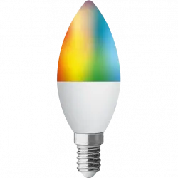 Bombilla inteligente - Muvit MIOBULB006, Wi-Fi, 5W, iOs y Android, Blanco