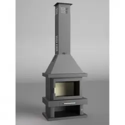 Chimenea Leña Frontal C-200 - Fm Calefacción..