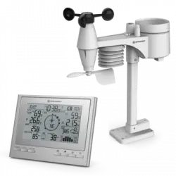 Estación Meteorológica 7 En 1 Sensor Exterior Climatescout Rc Bresser - Plateado