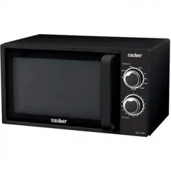 Horno Microondas Con Grill Sauber Serie 3-20bg 20 Litros Negro