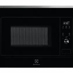 Microondas integrable - Electrolux LMS2203EMX, 700 W, 5 niveles, Display LCD, 20 l, Negro/Inox