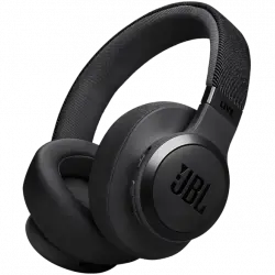 Auriculares inalámbricos - JBL Live 770, Cancelación ruido adaptativa, Autonomía 65h, Bluetooth, Negro