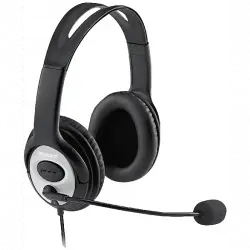 Auriculares - Microsoft LifeChat LX-3000, Con Micrófono, Diadema, cable, USB, Negro