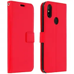 Avizar Funda Cartera Vintage Roja para Xiaomi Mi A2