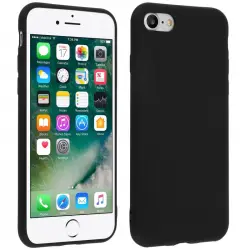 Avizar Funda Protectora de Silicona Negra Mate Ultrafina para iPhone 7 / iPhone 8