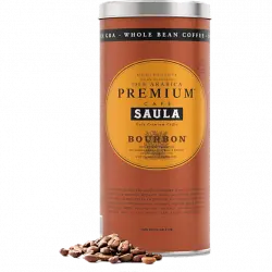 Café en grano - Saula Premium Bourbon, Arábica, Frutos secos, 500 g