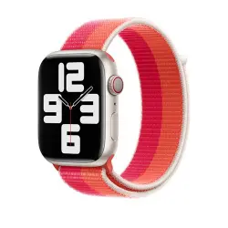 Correa Apple Loop deportiva Nectarina/Peonía para Apple Watch 45 mm