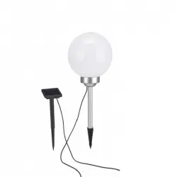 Hi Lámpara Solar LED de Bola Giratoria para Jardín 20cm