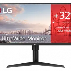 Monitor gaming - LG 34WP65G-B, Full HD, UltraWide, 5 ms, FreeSync, 400 cd/m², HDR 10, Negro