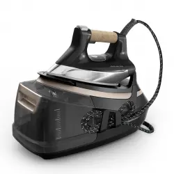 Rowenta - Centro De Planchado Eco Steam Pro DG9661 Con Tecnología Microsteam 400 HD 3D Láser Negro / Beige