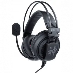 Auriculares - FR-TEC Genbu, De diadema, Con cable, Altavoz 40 mm, Multiplataforma, Jack 3.5 Negro