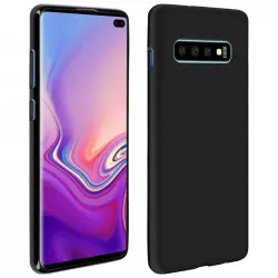 Avizar Funda de Silicona Flexible Negra Mate para Samsung Galaxy S10 Plus