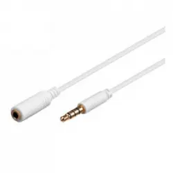 Goobay Cable Extensor Jack 3.5mm 4 pines Macho/Hembra 5m Blanco