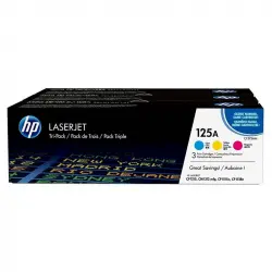 HP 125A Pack Ahorro Tóner Original Laserjet Cian/Magenta/Amarillo