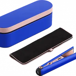 Plancha de pelo - Dyson Corrale™ Blue Blush, Sin Cable, Placas flexibles, Edición Especial, Bolsa viaje, 210°C