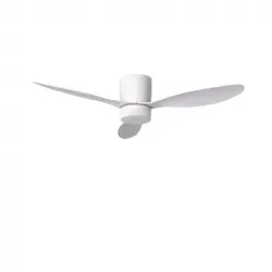 Techbrey Ventilador De Techo Exterior Led Weimar Blanco 132cm Motor Dc Blanco