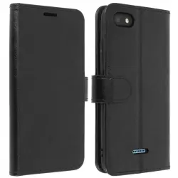 Avizar Funda Cartera Vintage Negra para Xiaomi Redmi 6 /6A