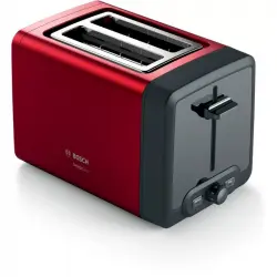 Bosch Designline Tostador 2 Ranuras 970W Rojo