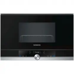 Siemens iQ700 BE634LGS1 Microondas Integrable 21L 900W Negro/Inox