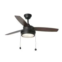 Ventilador De Techo Faro Komodo 106cm Negro 3 Palas 2xe14