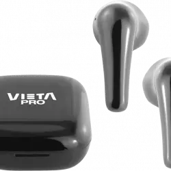 Auriculares True Wireless - Vieta Pro Fit, Hasta 20hs, BT 5.0, IPX4, Touch control, Negro