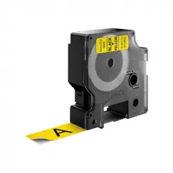 Dymo D1 Etiquetas Poliéster 19mmx7m Negro/Amarillo