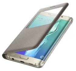 Funda Samsung S View Cover Galaxy S6 Edge+ Oro