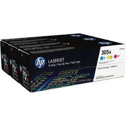 HP 305A Pack Ahorro Tóner Original Cian/Magenta/Amarillo