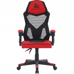 Silla gaming - Newskill Gaming Eros Tela Roja, Ergonómica, Reposabrazos, Altura ajustable, Rojo