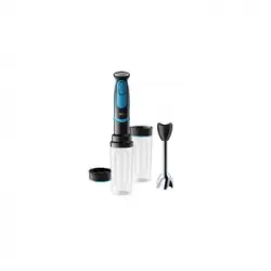 Braun Batidora De Brazo Minipimer Mq5252bkbl. Antisalpicaduras. Accesorio Con Dos Botellas Deportivas. 1.000 W. Color Negro