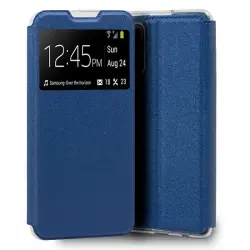 Cool Funda Flip Cover Liso Azul para Xiaomi Redmi Note 10 5G/Pocophone M3 Pro 5G