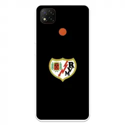 Funda Para Xiaomi Redmi 9c Del Rayo Vallecano Escudo Fondo Negro - Licencia Oficial Rayo Vallecano