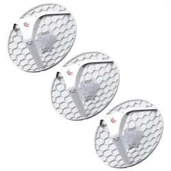 MikroTik RBLHG-5nD LHG5 Pack 3 Antenas WiFi 5Ghz 24.5dBi