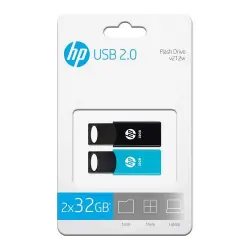 Pack 2 Memorias USB HP V212W 32GB