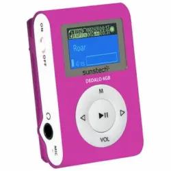 Reproductor MP3 Sunstech 4GB Dedalo III - Rosa