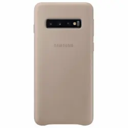 Samsung Leather Cover Cuero Gris Galaxy S10 Funda Trasera