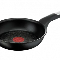 Sartén - Tefal Jordi Cruz G25505, Multiuso, Diámetro 26 cm, Revestimiento Titanium Antirayaduras, Tecnología Thermo-Signal, Aluminio, Negro