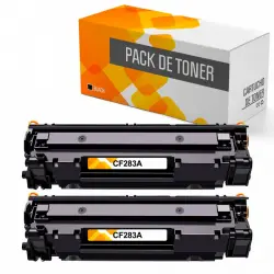 Tóners Compatible con HP 83A Negro Pack 2